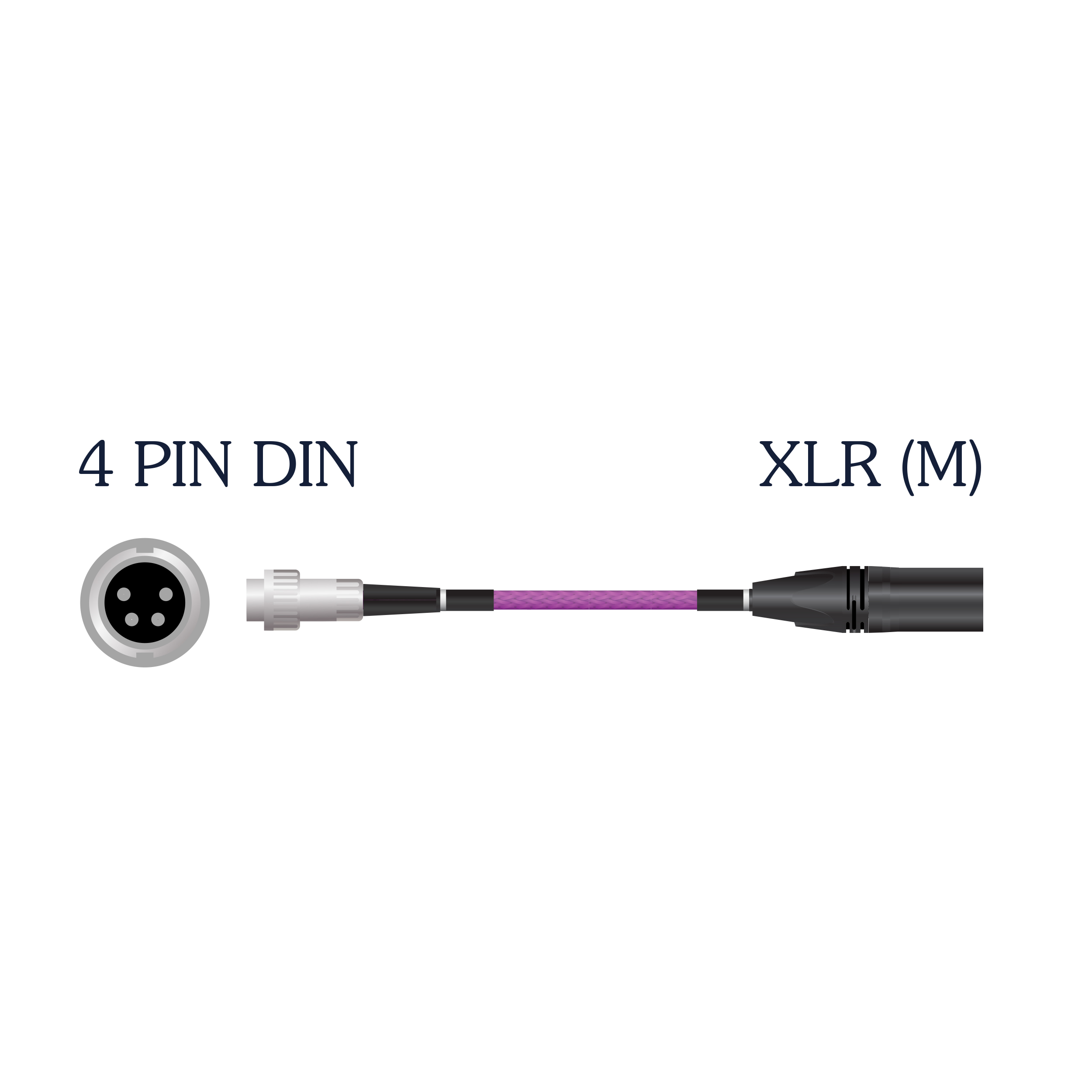 <p align="center">Frey 2 Specialty 4 Pin DIN To XLR (M) Cable</p>
